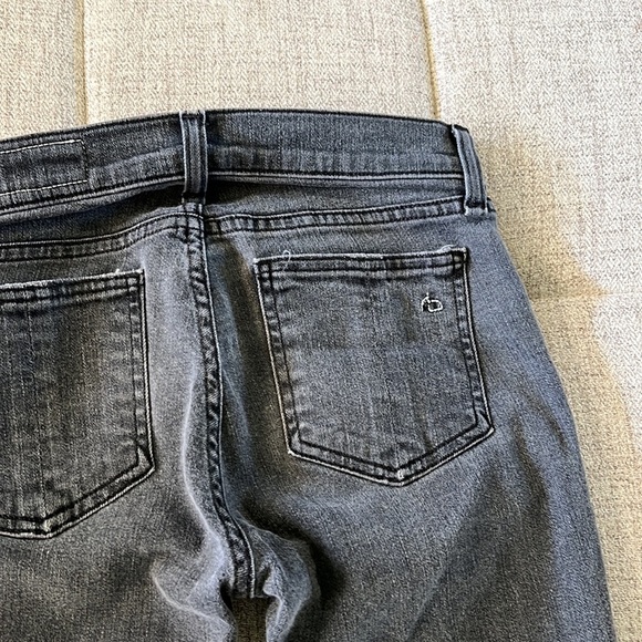 RAG & BONE BLACK/GRAY BLACKTHORN SKINNY JEANS SIZE 26 - Picture 11 of 16
